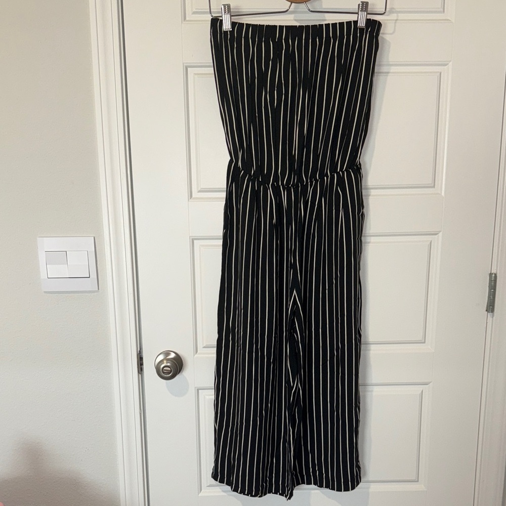 NWT don’t ask why striped jumpsuit one size fits most
